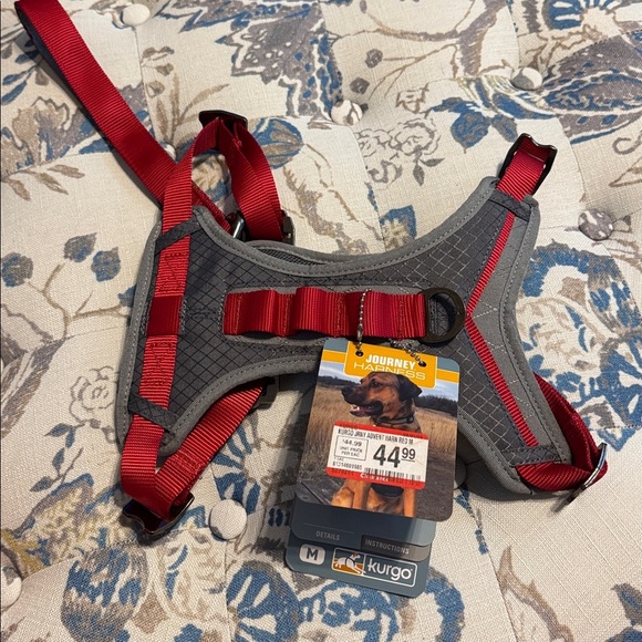Kurgo Journey Harness For Dogs Grey/Red Vest Harnesses For Dogs Med NEW - Picture 3 of 6